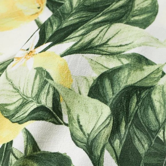 H&M NWT Long sleeve Floral Lemon Tree Wrap style V-neck BOHO romper - Picture 6 of 7